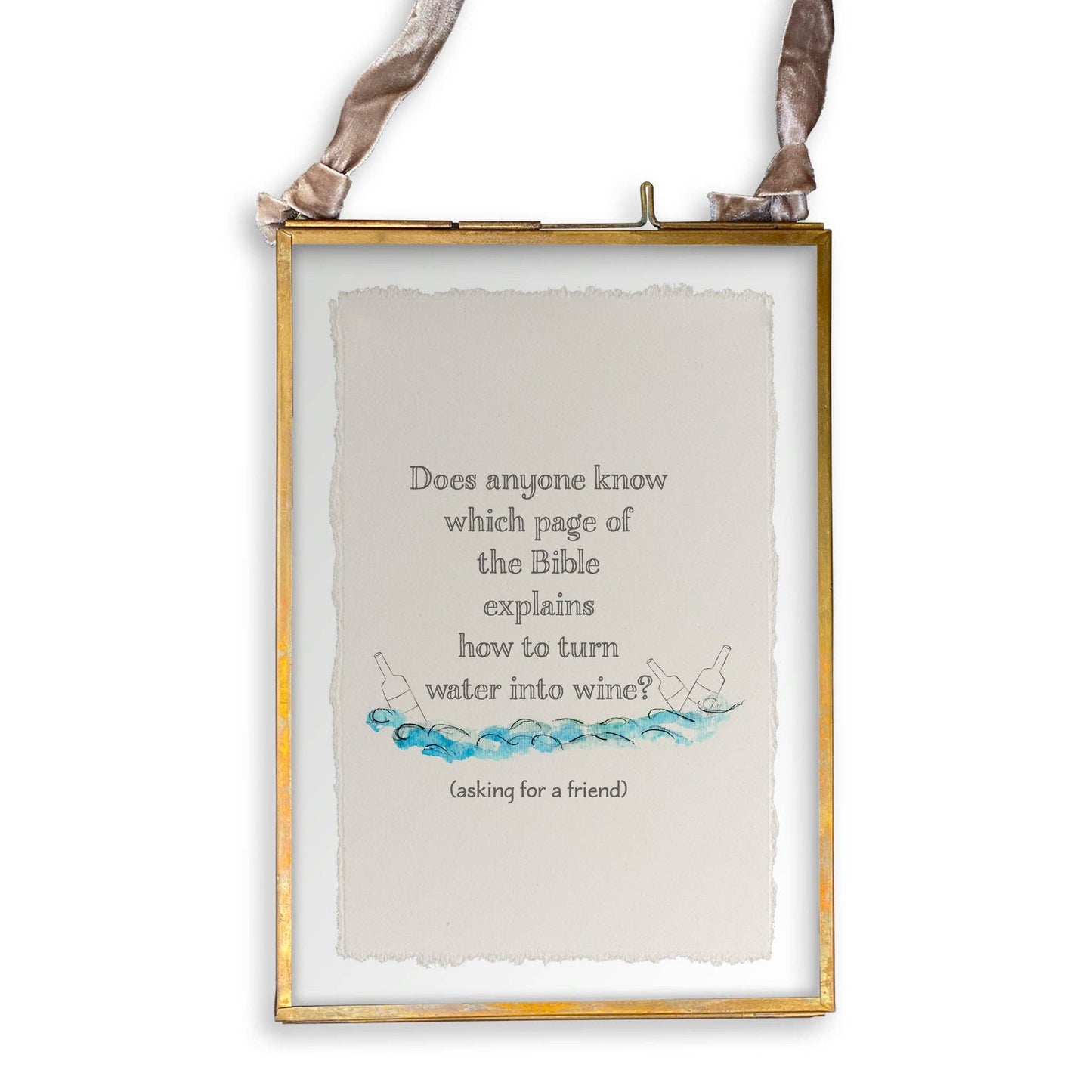 Water Into Wine: Dishtowel / -