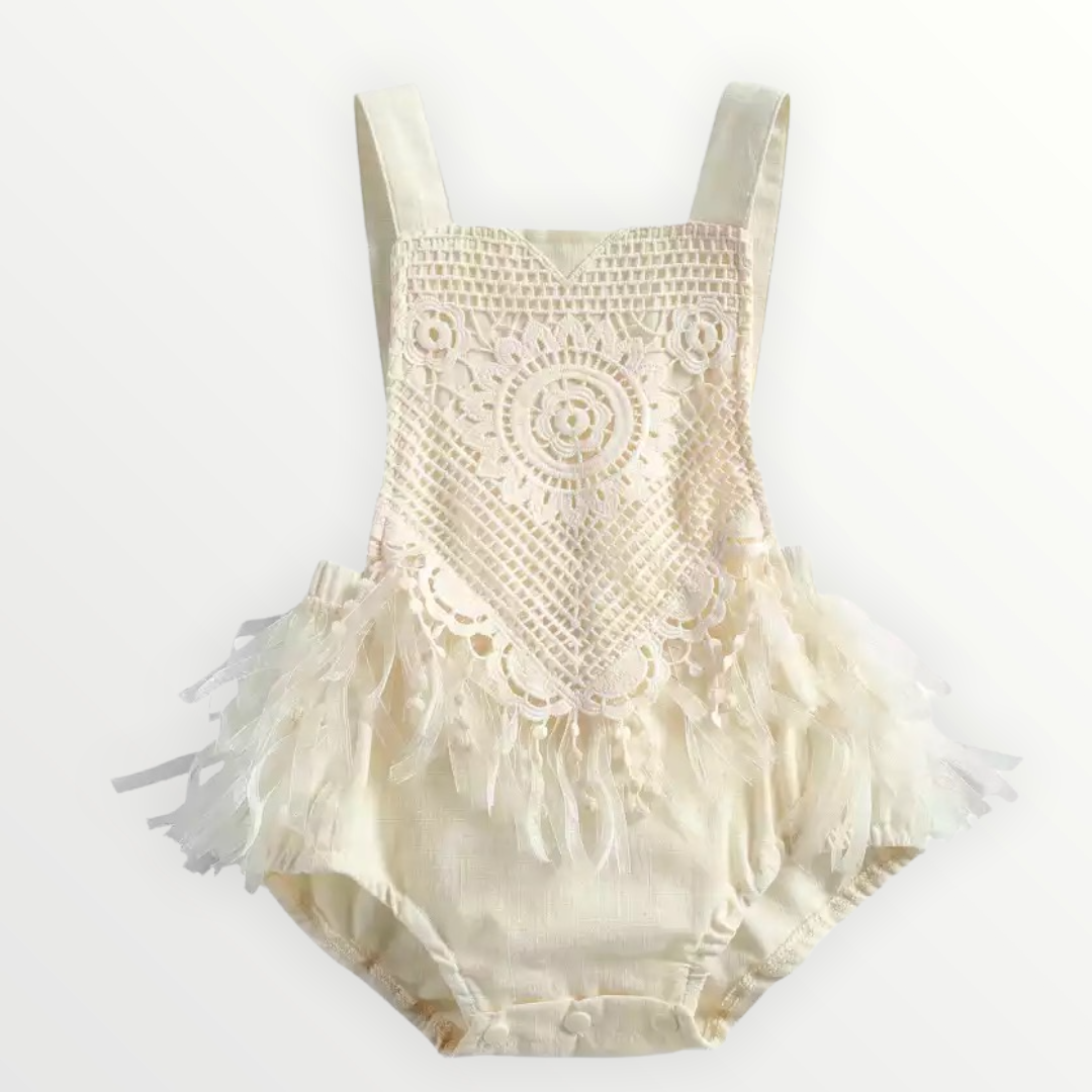Luna | Boho Romper: 12-18m