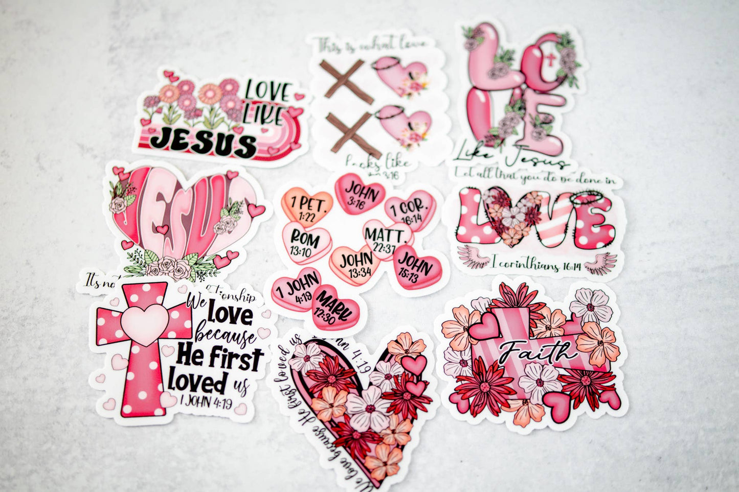 What Love Looks Like, Vinyl Sticker, 3x3 in.
