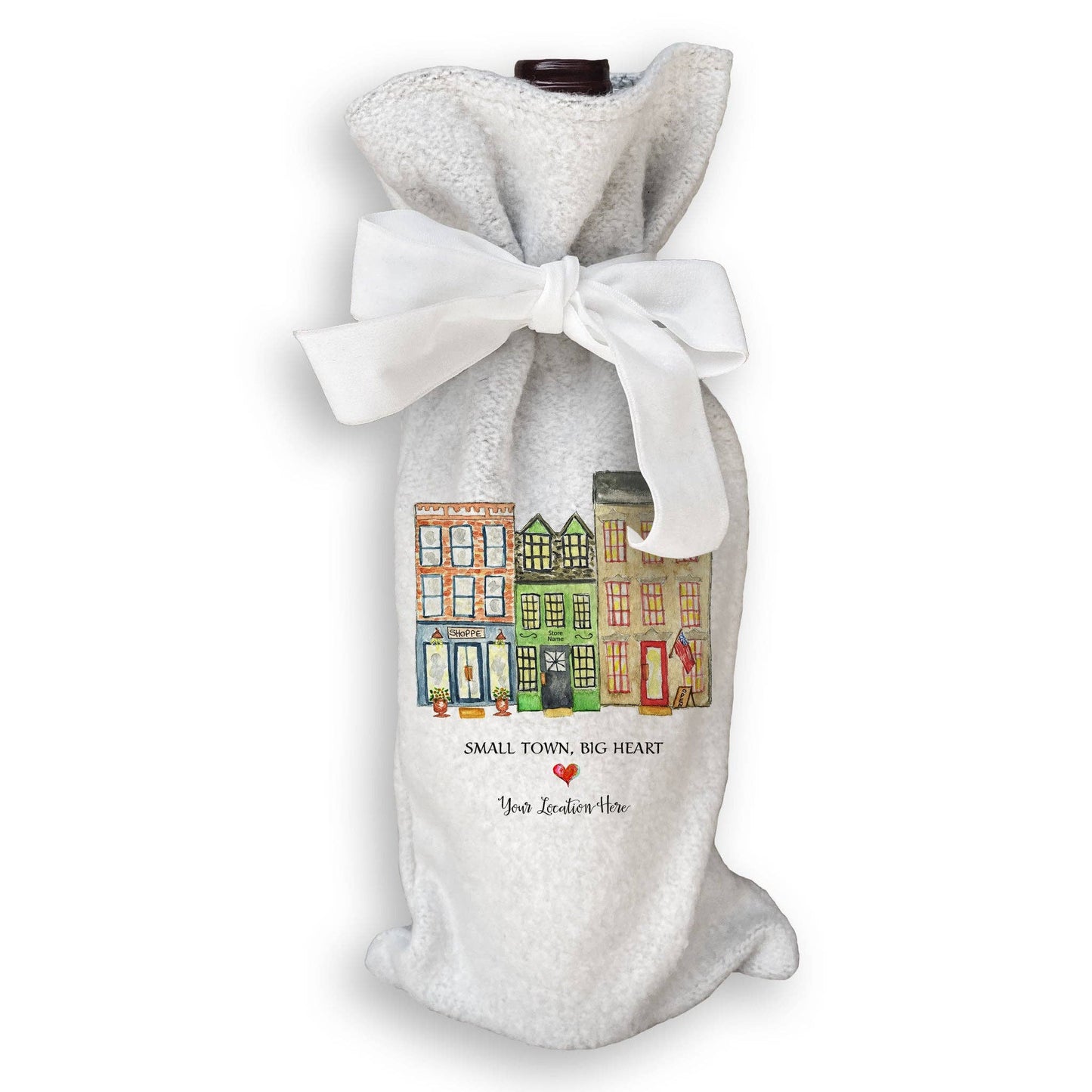 Small Town Big Heart with Location: - / Notecard