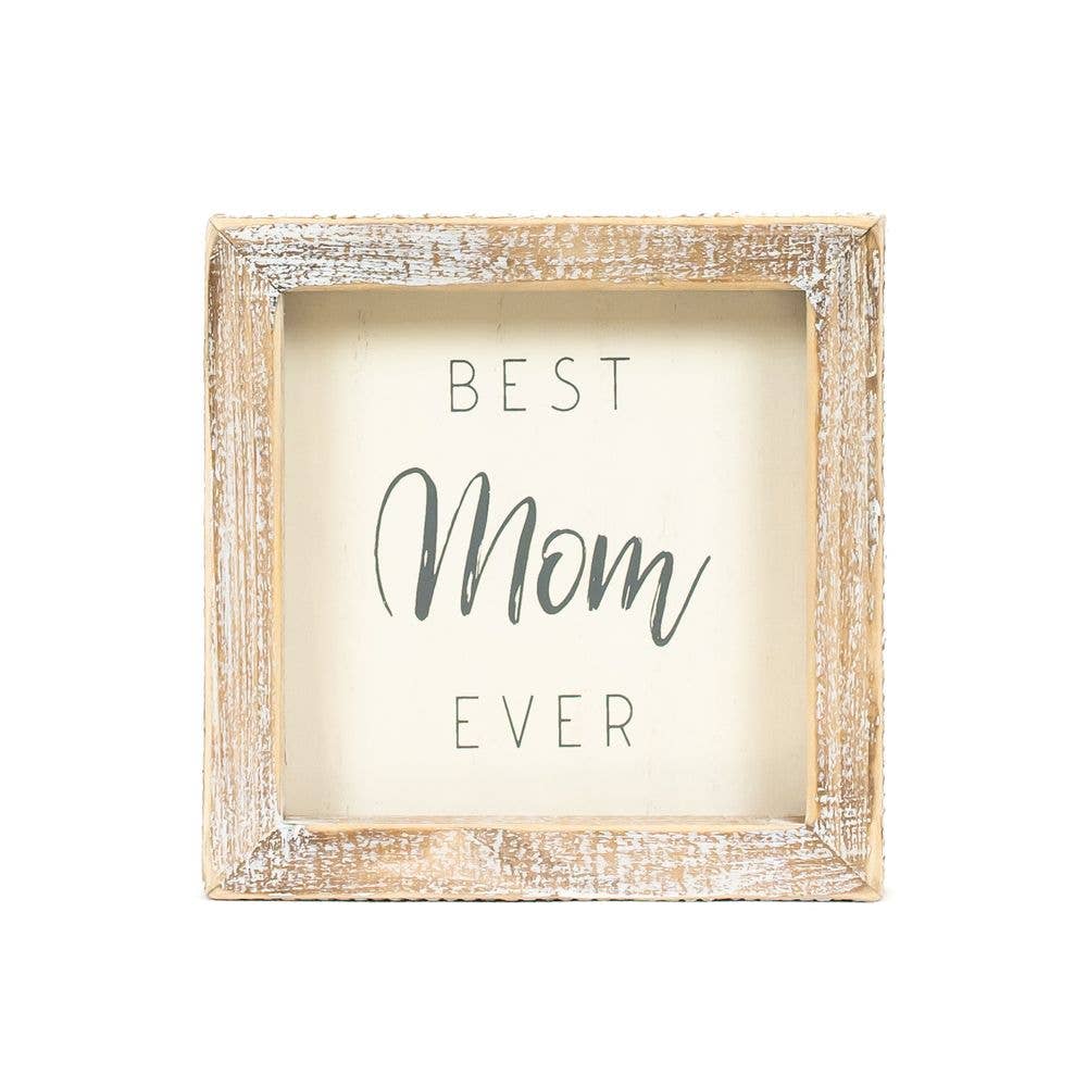 11957 - 5x5 wood frame sign (MOM) home decor gift
