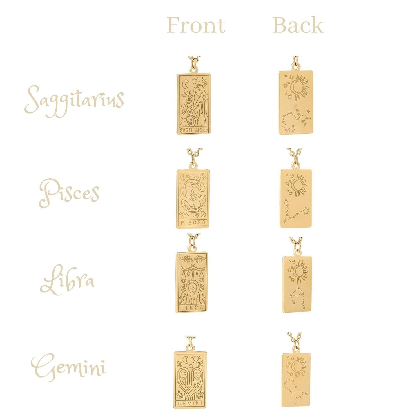 Minimalist Zodiac Necklace: Leo