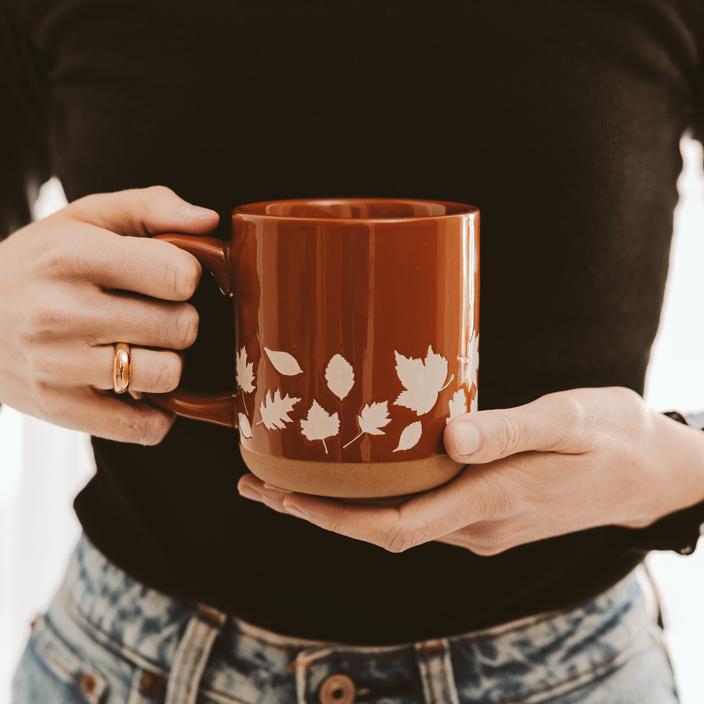 *NEW* Fall Leaves Stoneware Coffee Mug - Fall Decor & Gifts