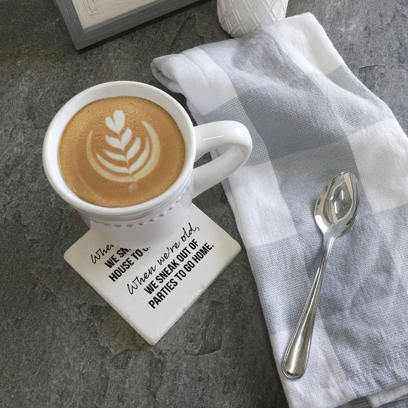 When we're young coaster: Ceramic