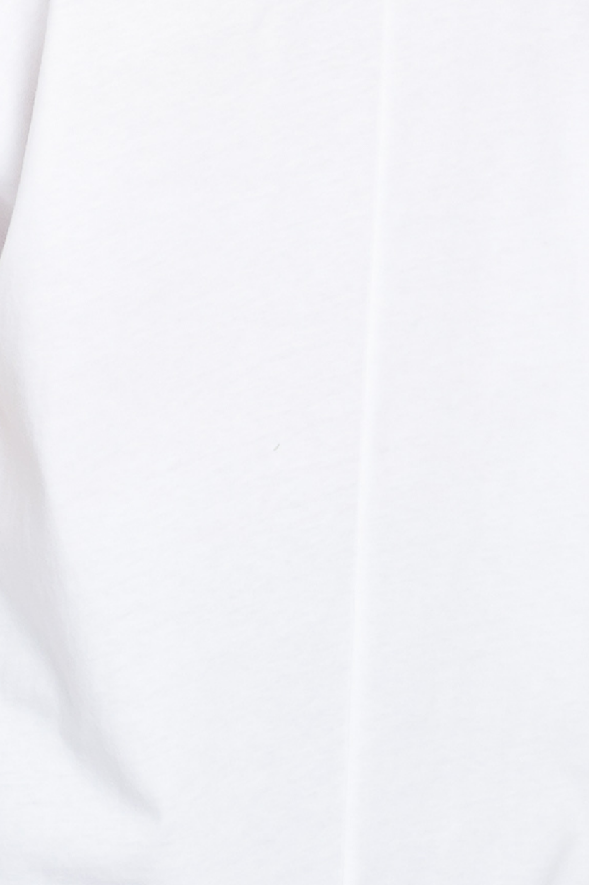 COTTON SHIRRED CROP TOP: MEDIUM / WALNUT