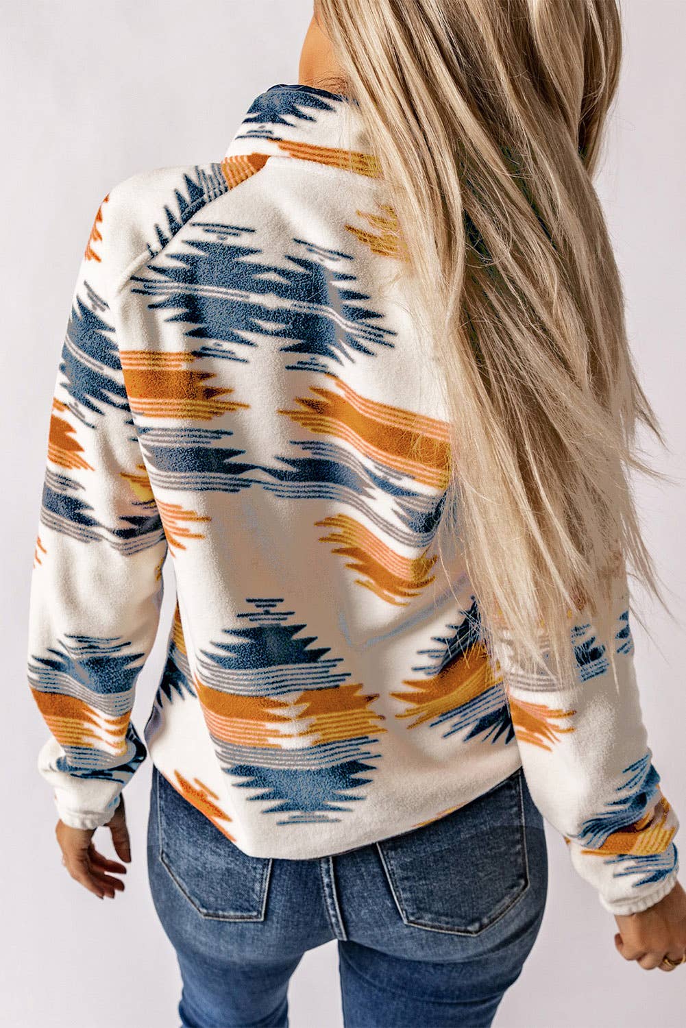 Rustic Charm: Snap Buttoned Fleece Jacket: S / Green