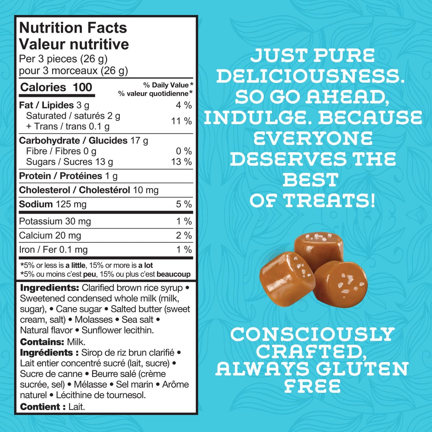 Sea Salt Caramel Candy - Gluten Free, Non-GMO