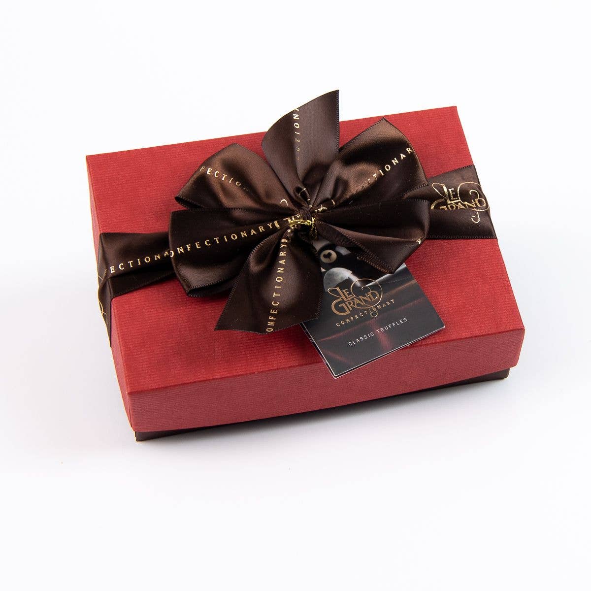 6 Piece Petite Chocolate Truffle Box Collection: Clear