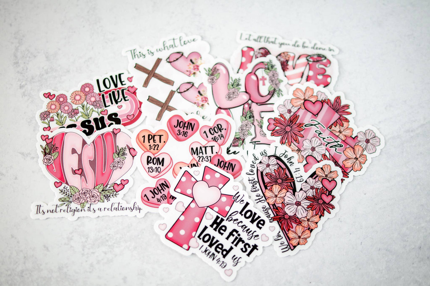 Love Like Jesus, Vinyl Sticker, 3x3 in.