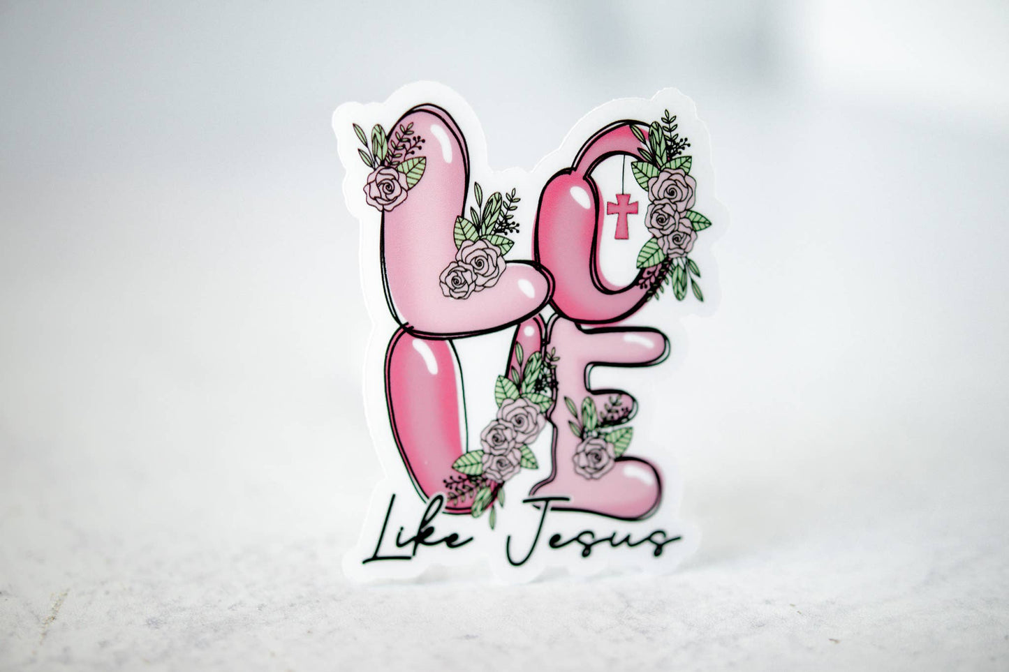 Love Like Jesus, Vinyl Sticker, 3x3 in.