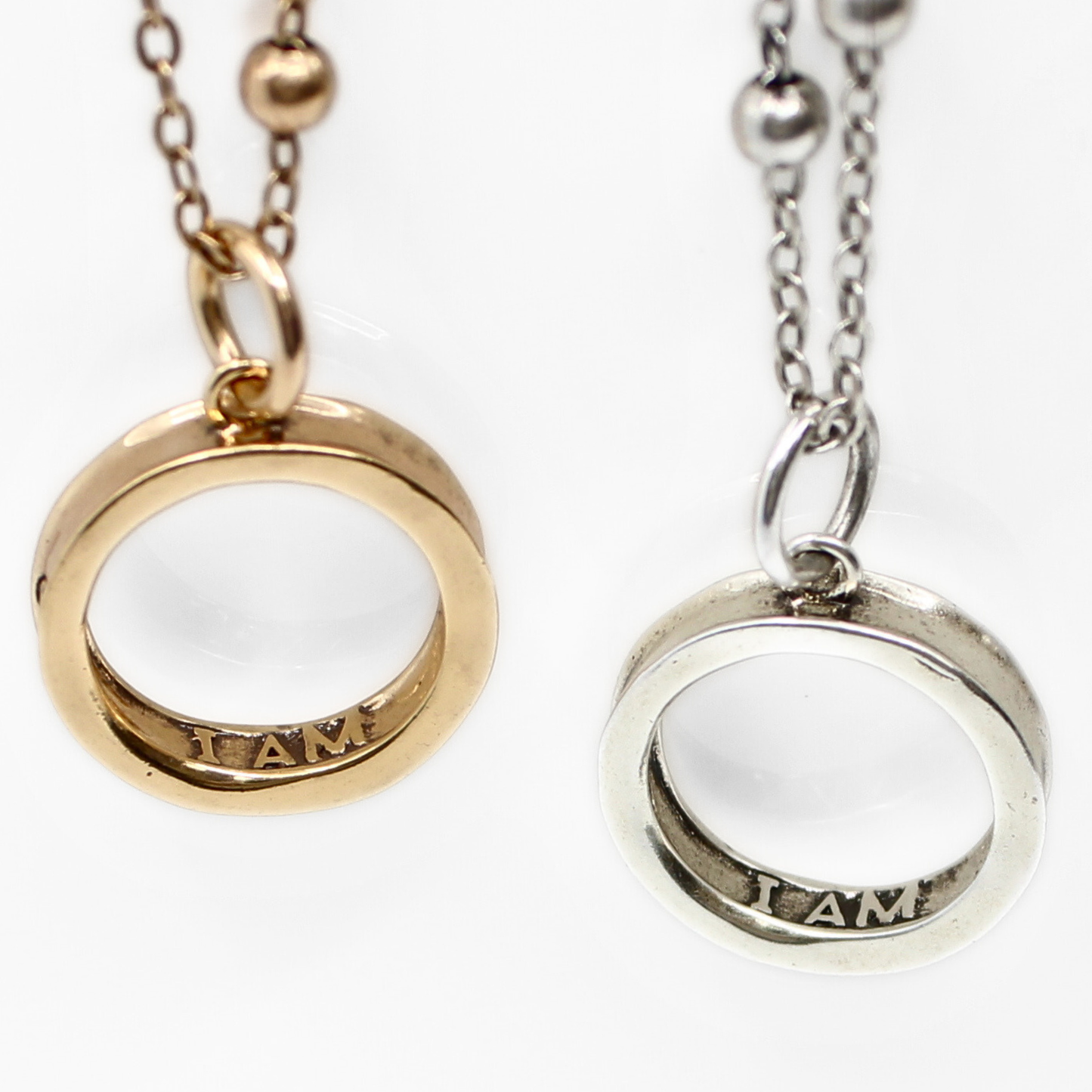 (I AM) WORTHY | RING | Dainty Necklace: Silver