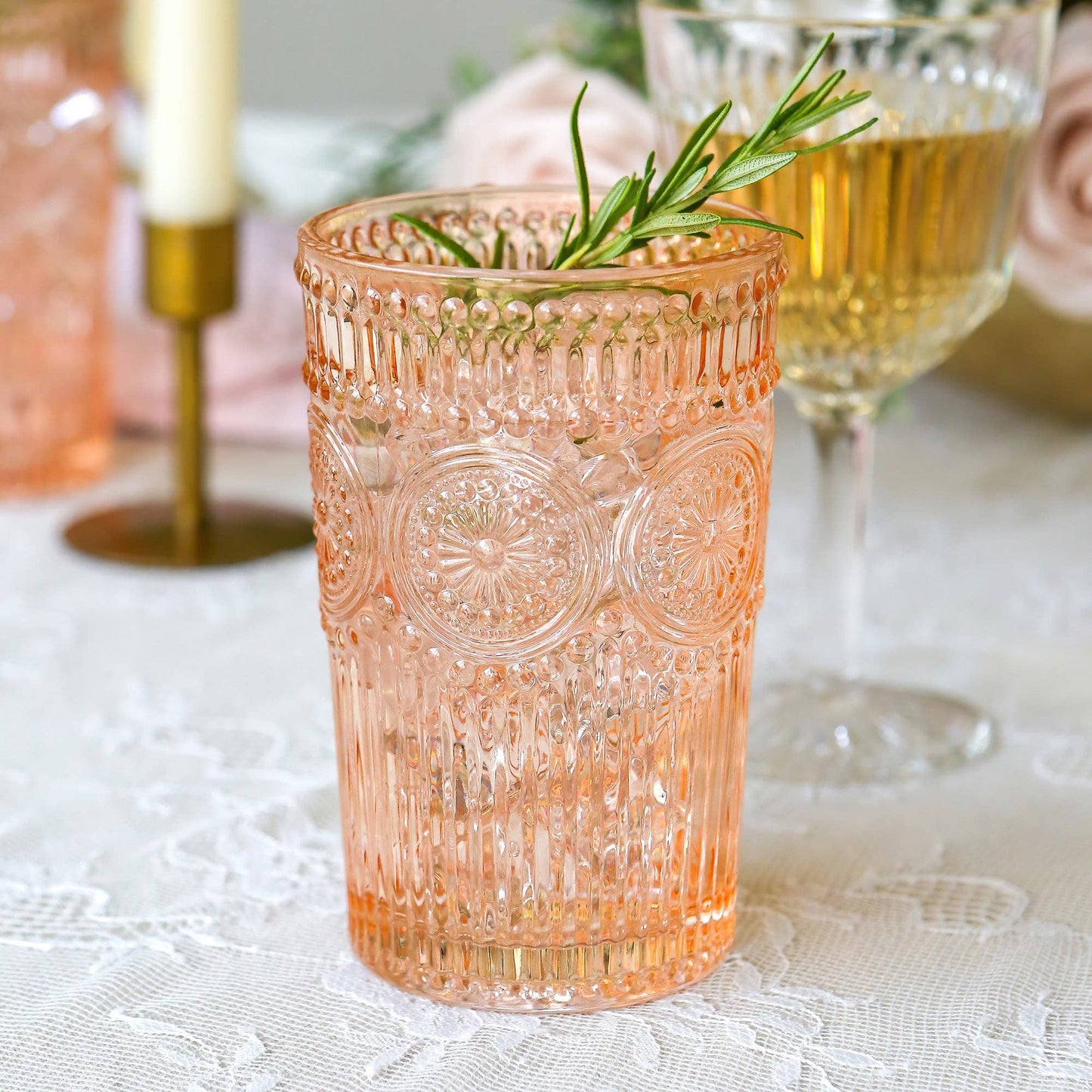 13 oz. Vintage Textured Rose Gold Drinkware