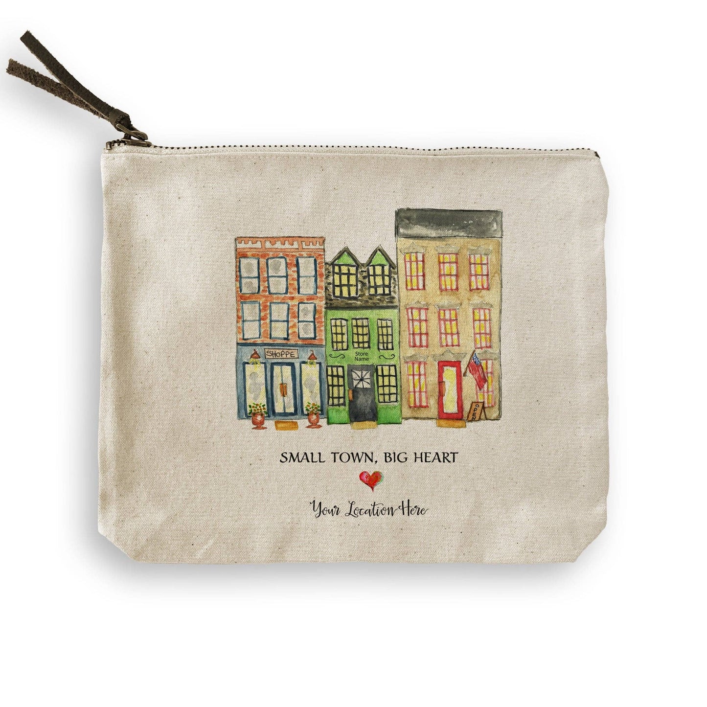 Small Town Big Heart with Location: - / Notecard