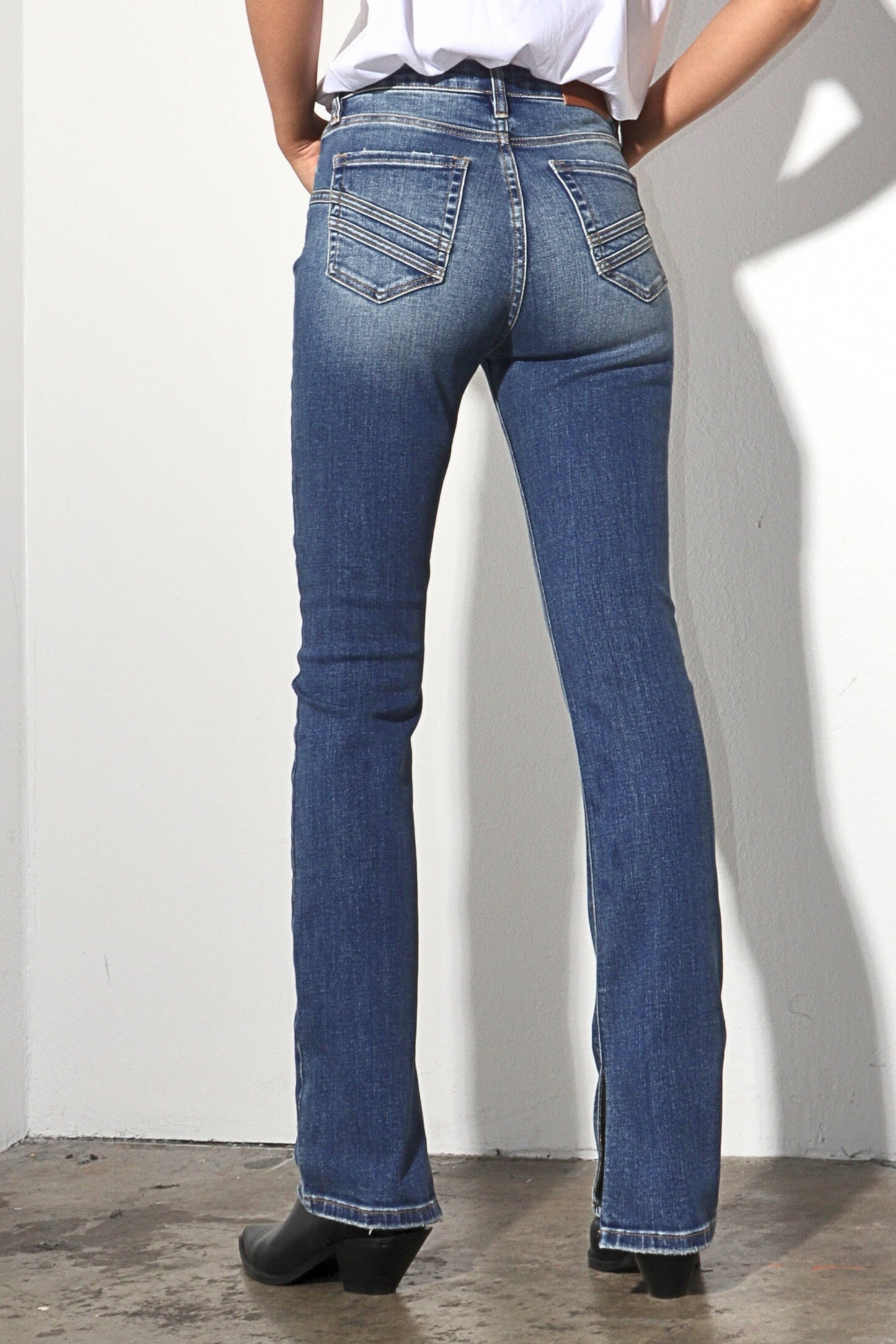 WESTERN TUMMY CONTROL Y2K BOOTCUT JEANS: 5 (26)