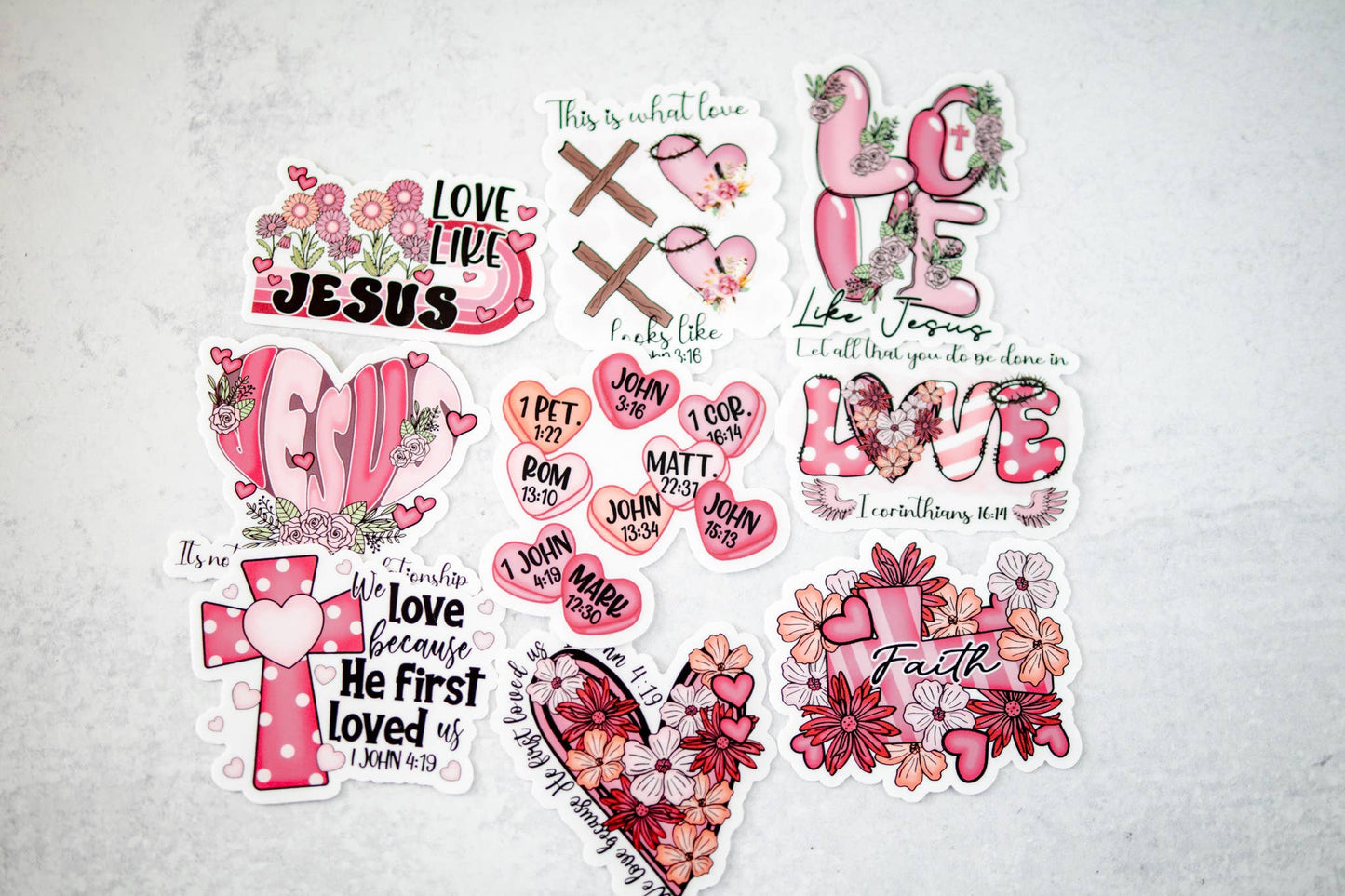 What Love Looks Like, Vinyl Sticker, 3x3 in.