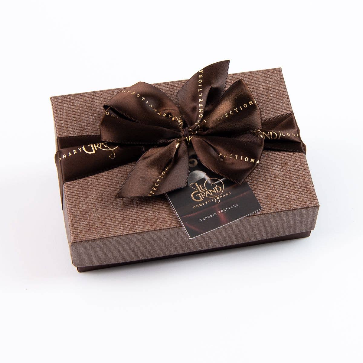 6 Piece Petite Chocolate Truffle Box Collection: Clear