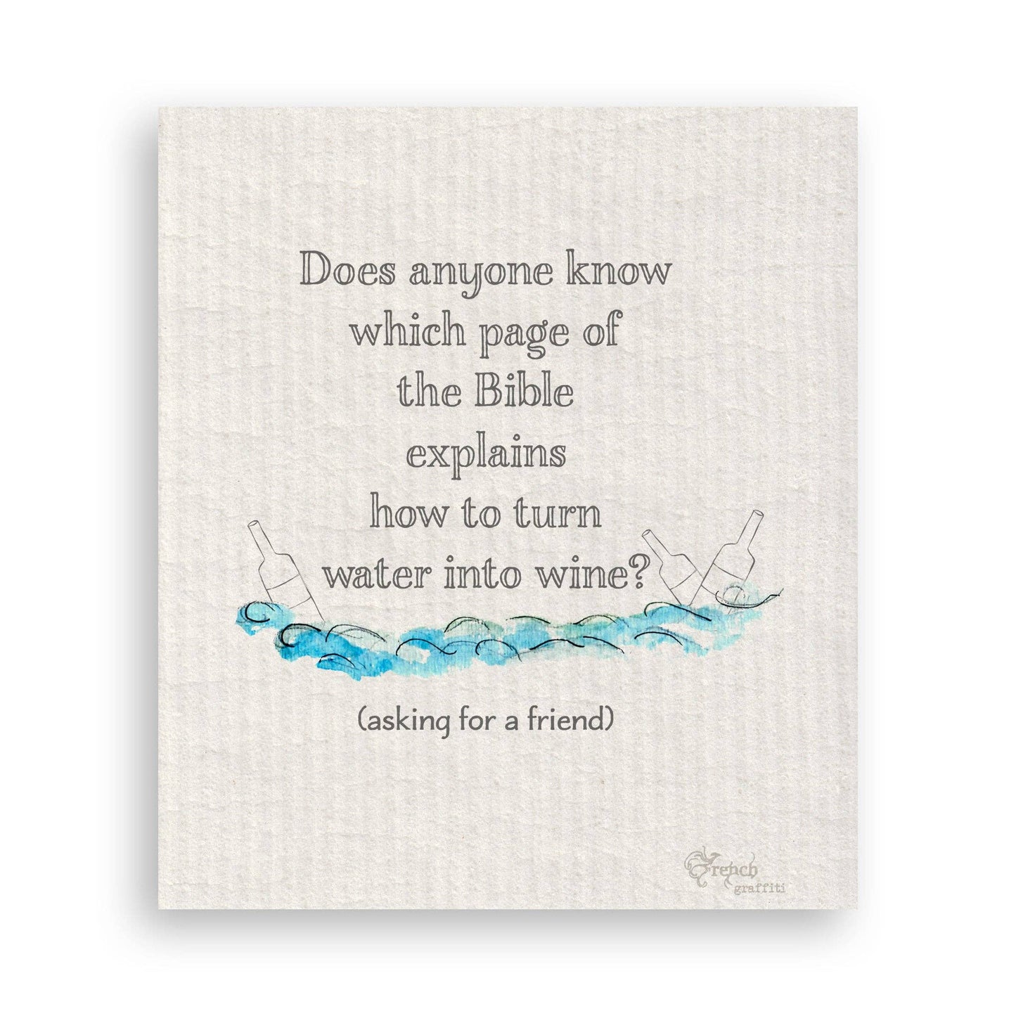 Water Into Wine: Dishtowel / -