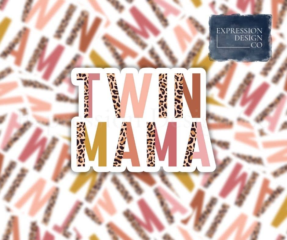 Twin Mama Vinyl Sticker