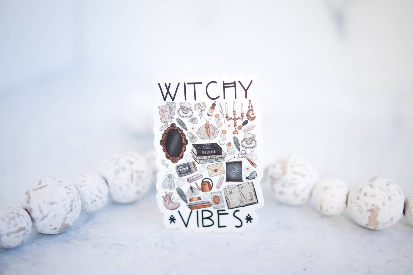 Witchy Vibes Vinyl Sticker, 3x3 in.