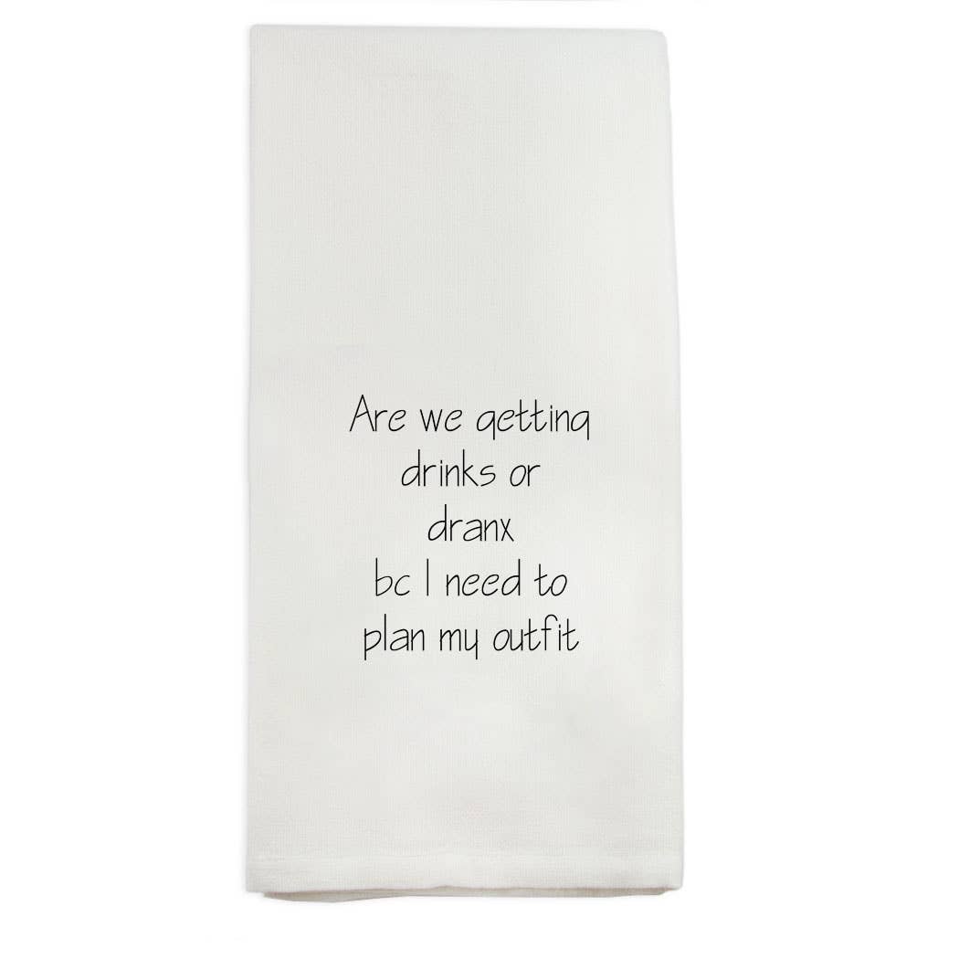 Planning Drinks Dish Towel