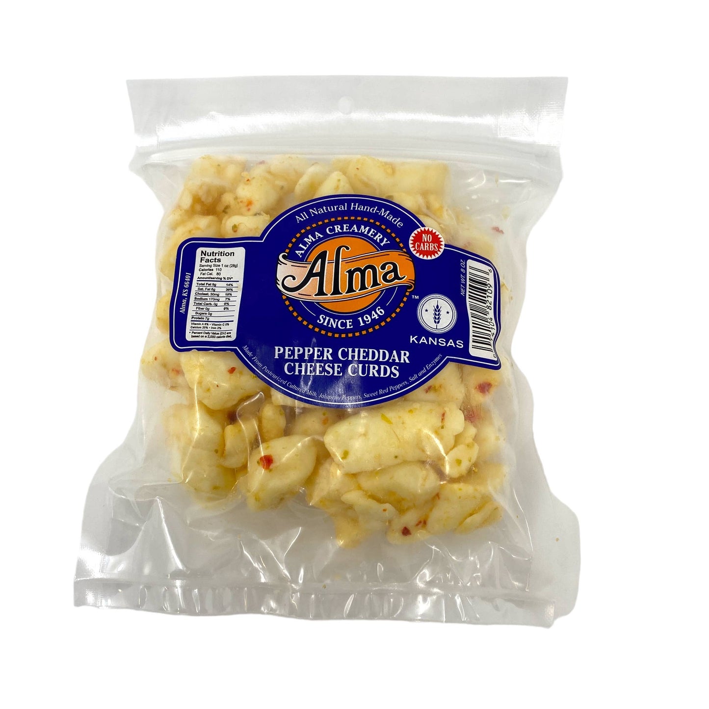 8oz. Pepper Cheddar Cheese Curds