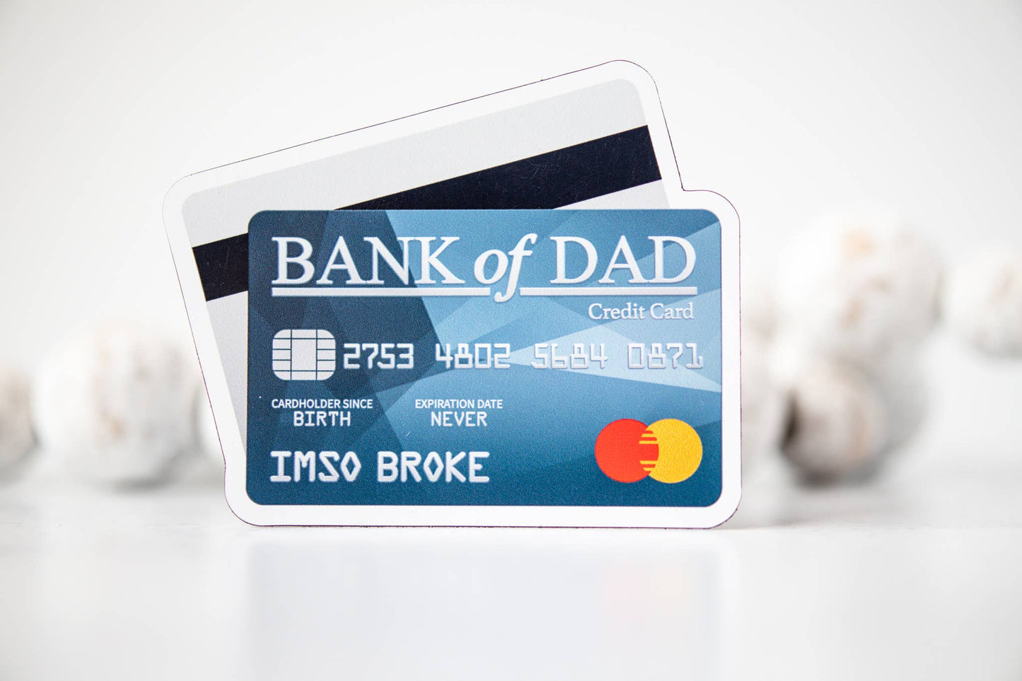 Bank Of Dad, Card 3"x3" Magnet
