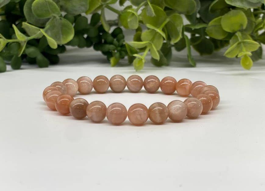 Sunstone Stretchable Bracelet 8mm Beads
