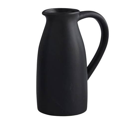 Black Ceramic Pitcher Sm