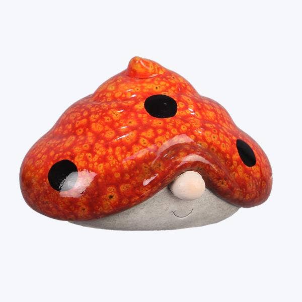 Ceramic Ladybug Gnome