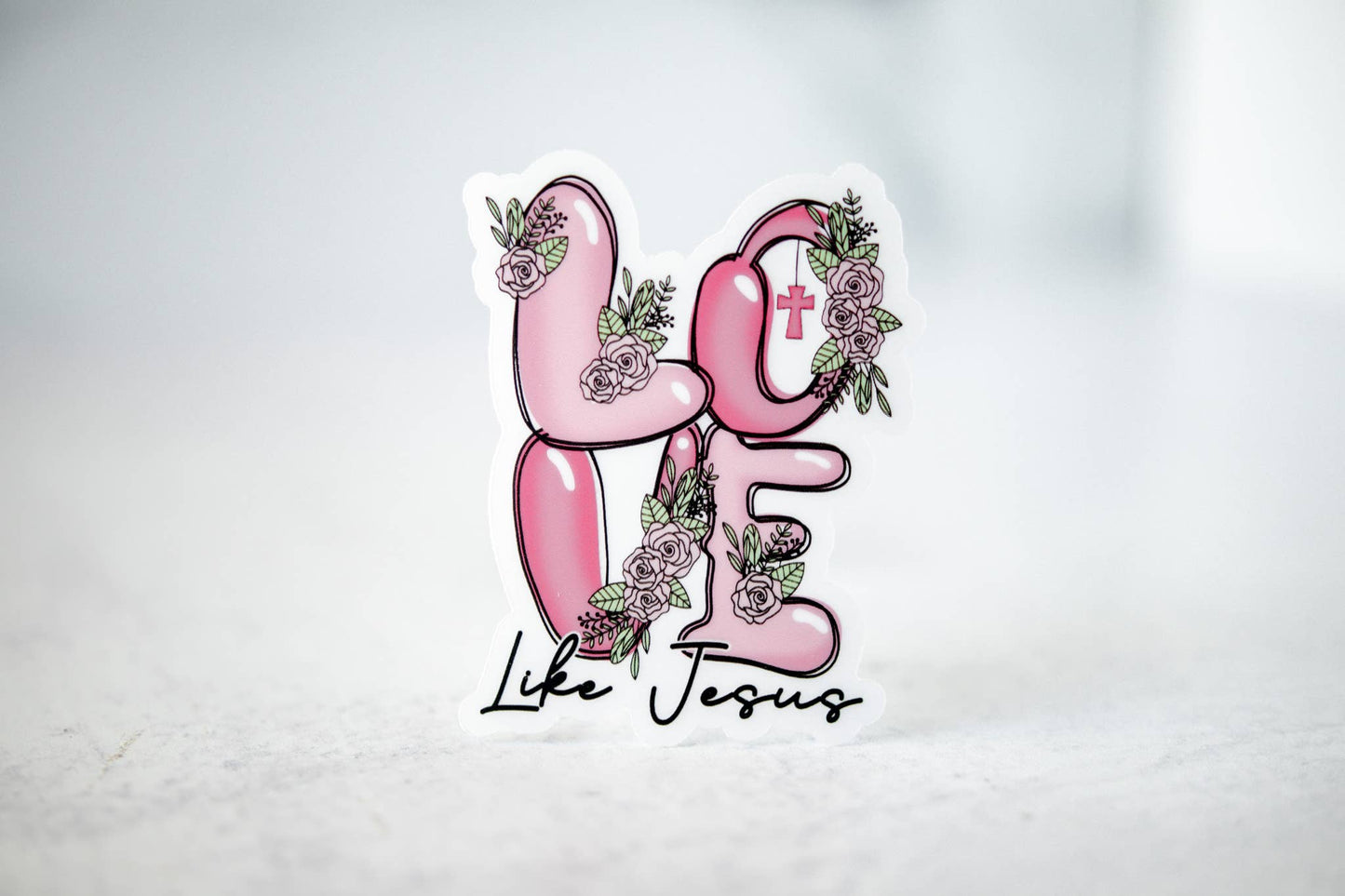 Love Like Jesus, Vinyl Sticker, 3x3 in.