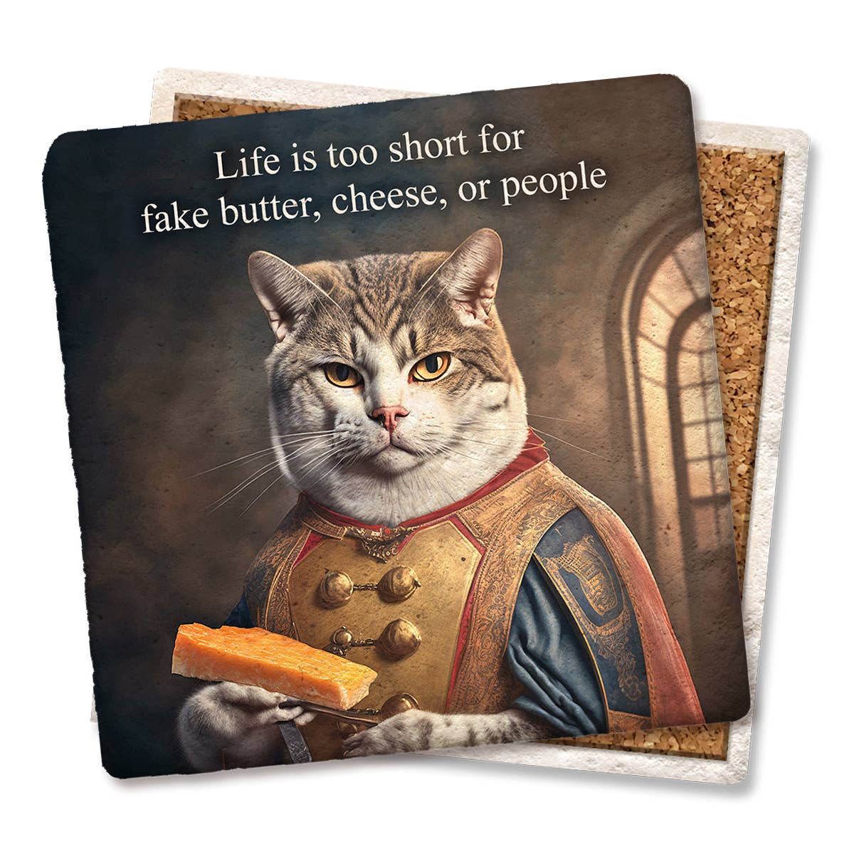 Coaster Life is too short drink coaster