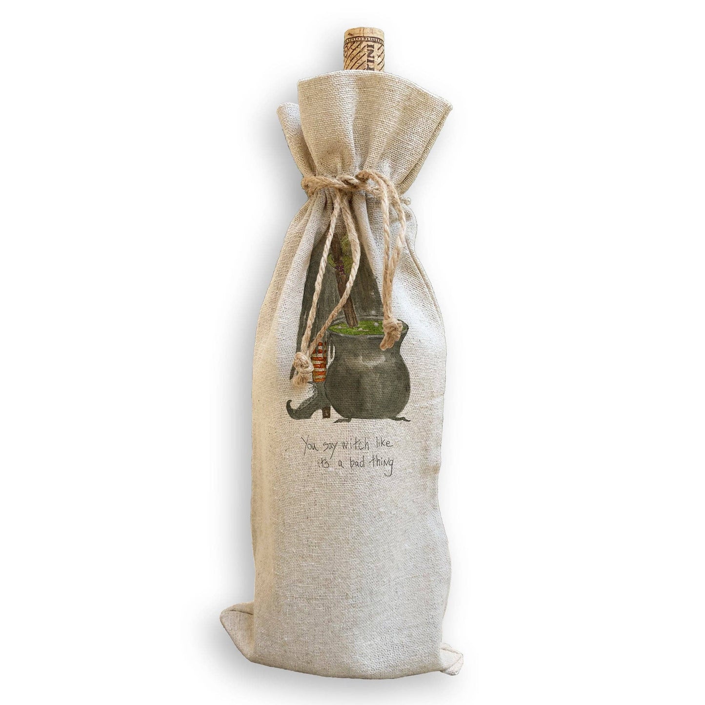 Witch Stirring Pot: Dishtowel / Keep Words / -