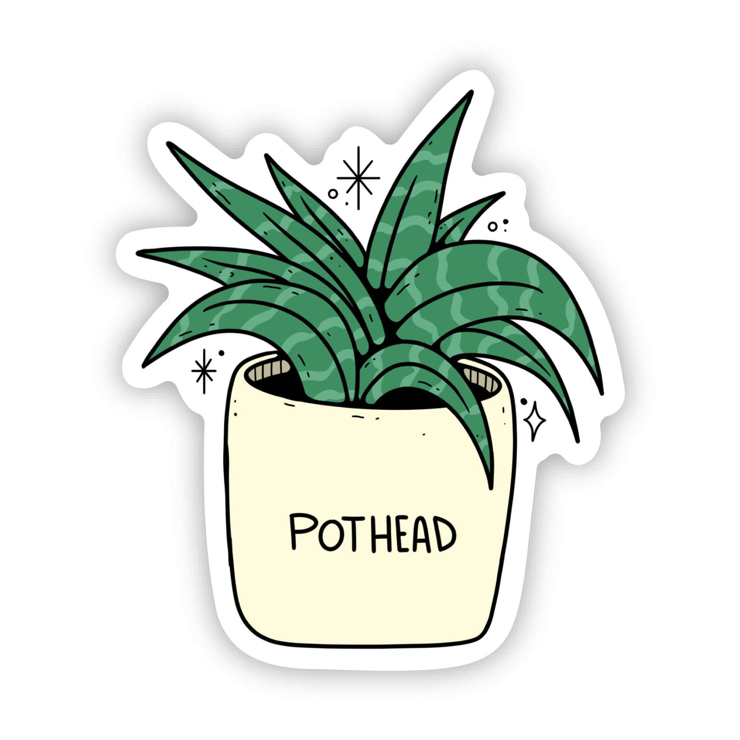 "Pothead" Sticker