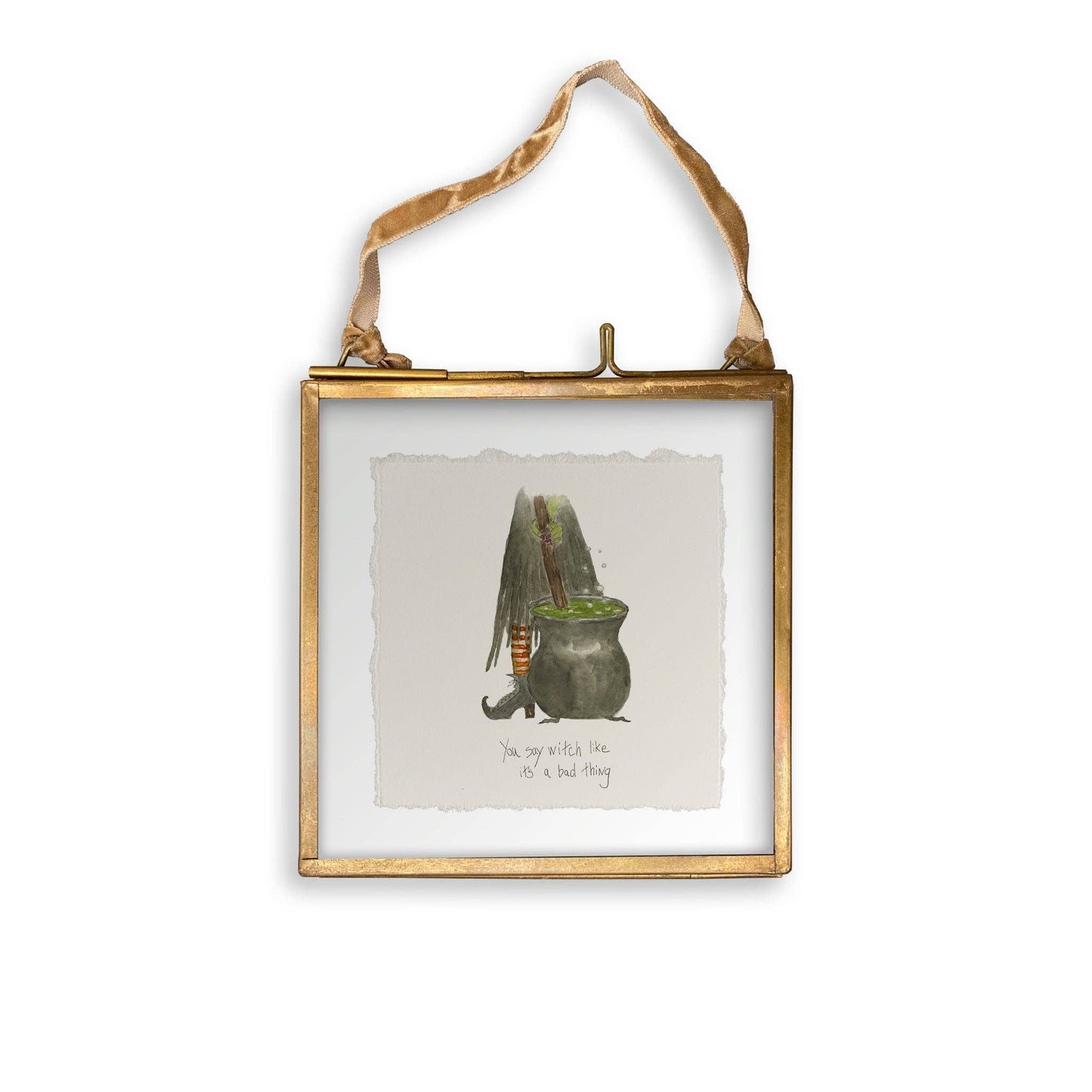 Witch Stirring Pot: Dishtowel / Keep Words / -