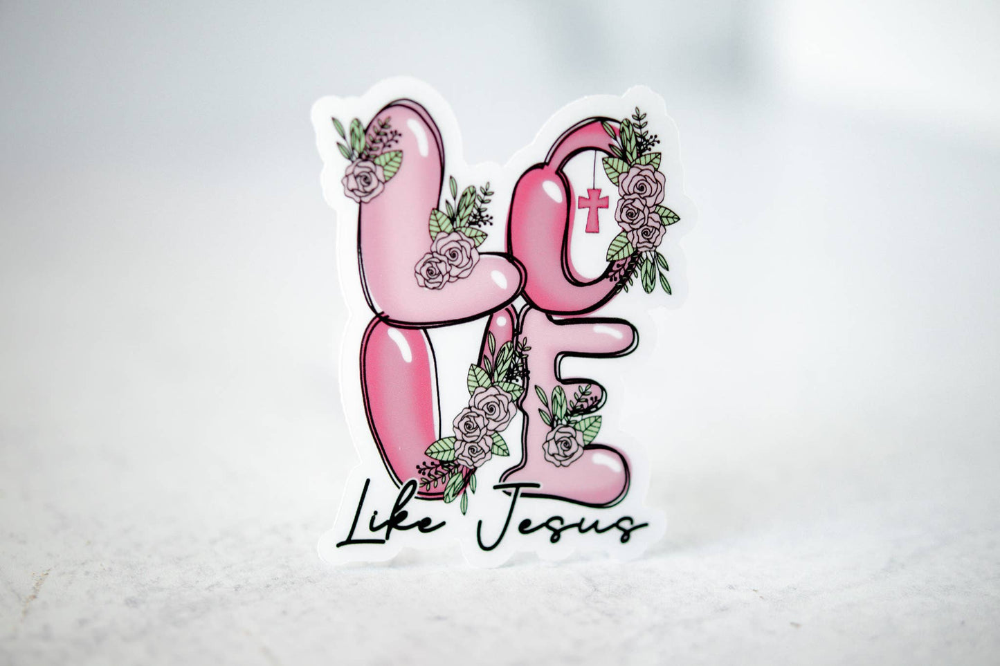 Love Like Jesus, Vinyl Sticker, 3x3 in.