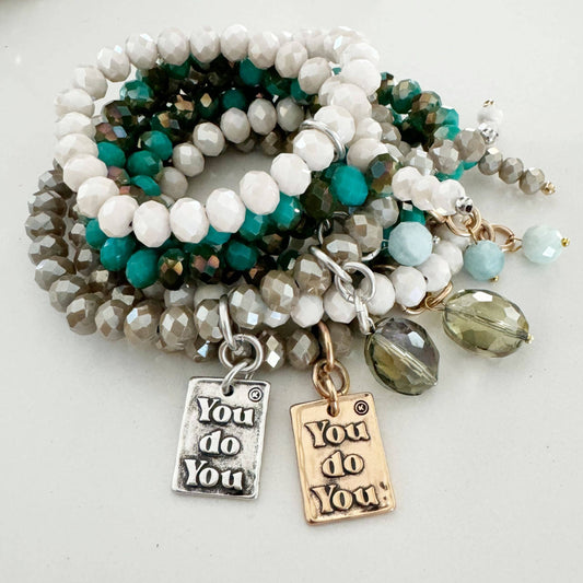 YOU DO YOU | HEART | Crystal Boho Wrap: Gold / S/M