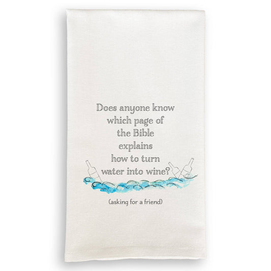 Water Into Wine: Dishtowel / -
