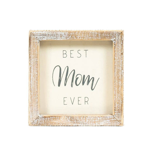 11957 - 5x5 wood frame sign (MOM)  home decor gift