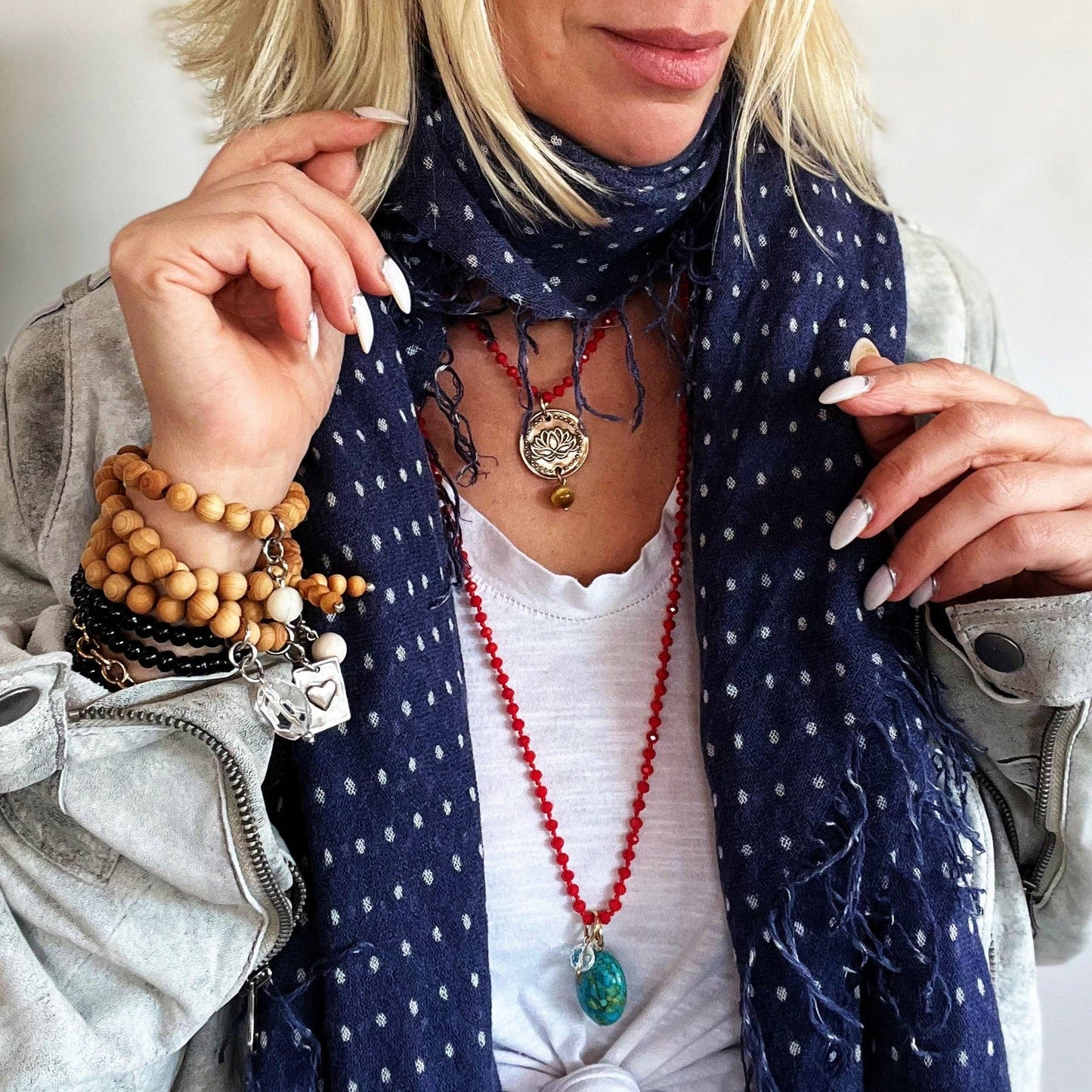 REMEMBER WHO THE FUCK YOU ARE | LOTUS | Original Necklace: Silver