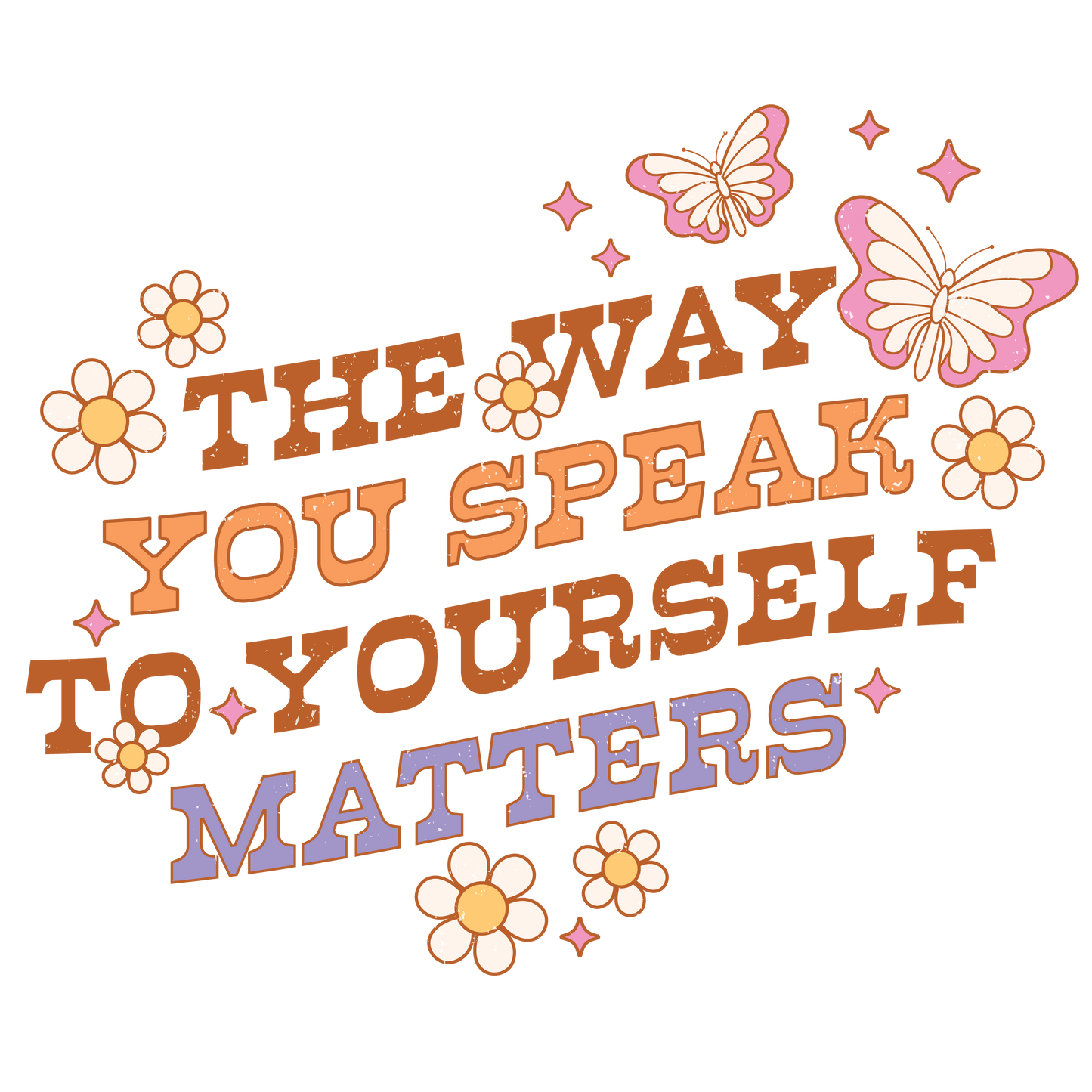Retro The Way You Speak To Yourself Vinyl, Sticker, 3x3 in
