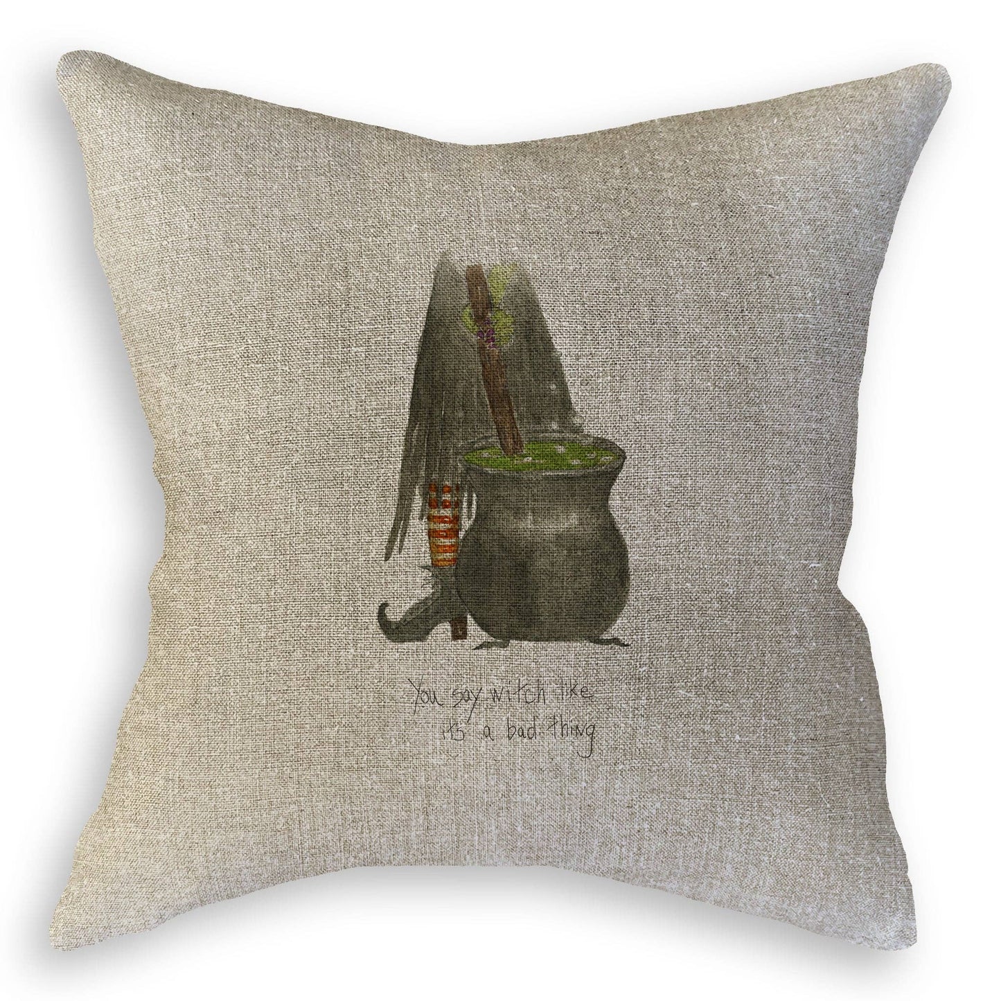 Witch Stirring Pot: Dishtowel / Keep Words / -