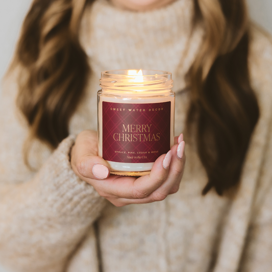 *NEW* Merry Christmas 9 oz Soy Candle - Christmas Decor