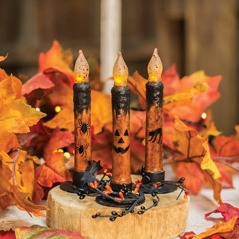 Halloween Timer Taper, 3 Assorted