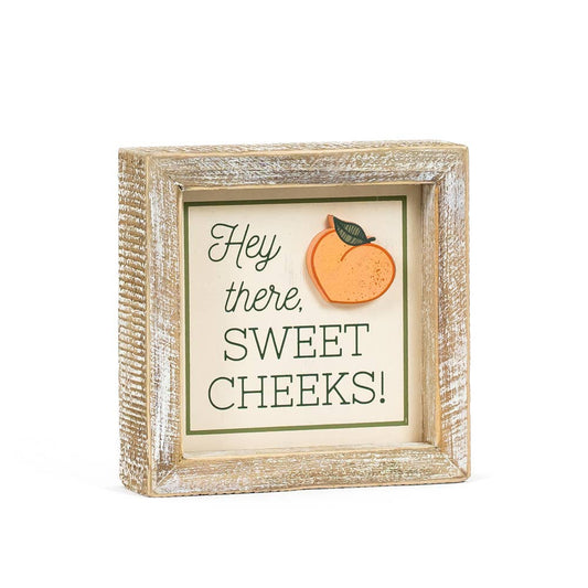 45159 - 5x5 rvs wood frame sign (CHEEKS/BANG)   Americana