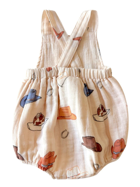 Western / Muslin Retro Sunsuit: 3-6M