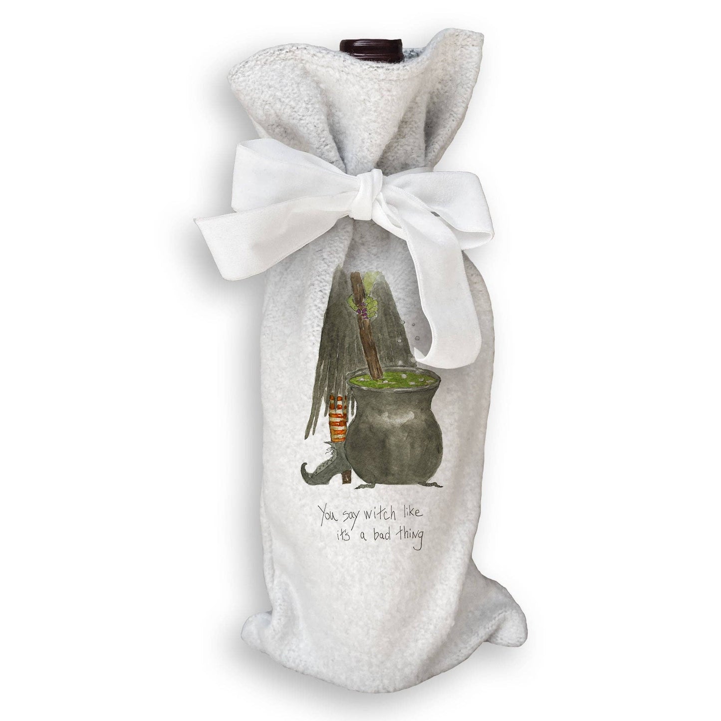 Witch Stirring Pot: Dishtowel / Keep Words / -
