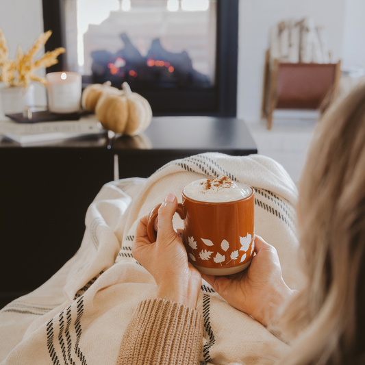 *NEW* Fall Leaves Stoneware Coffee Mug - Fall Decor & Gifts