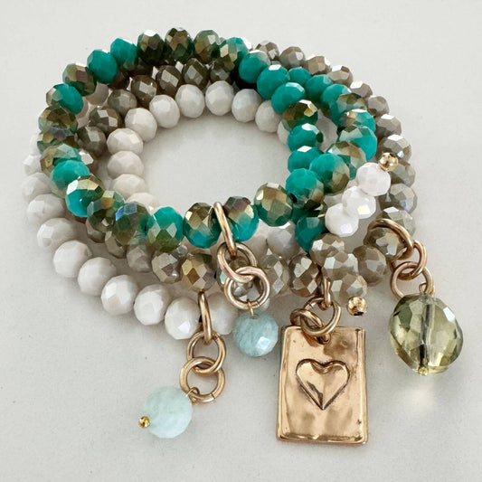 YOU DO YOU | HEART | Crystal Boho Wrap: Gold / S/M