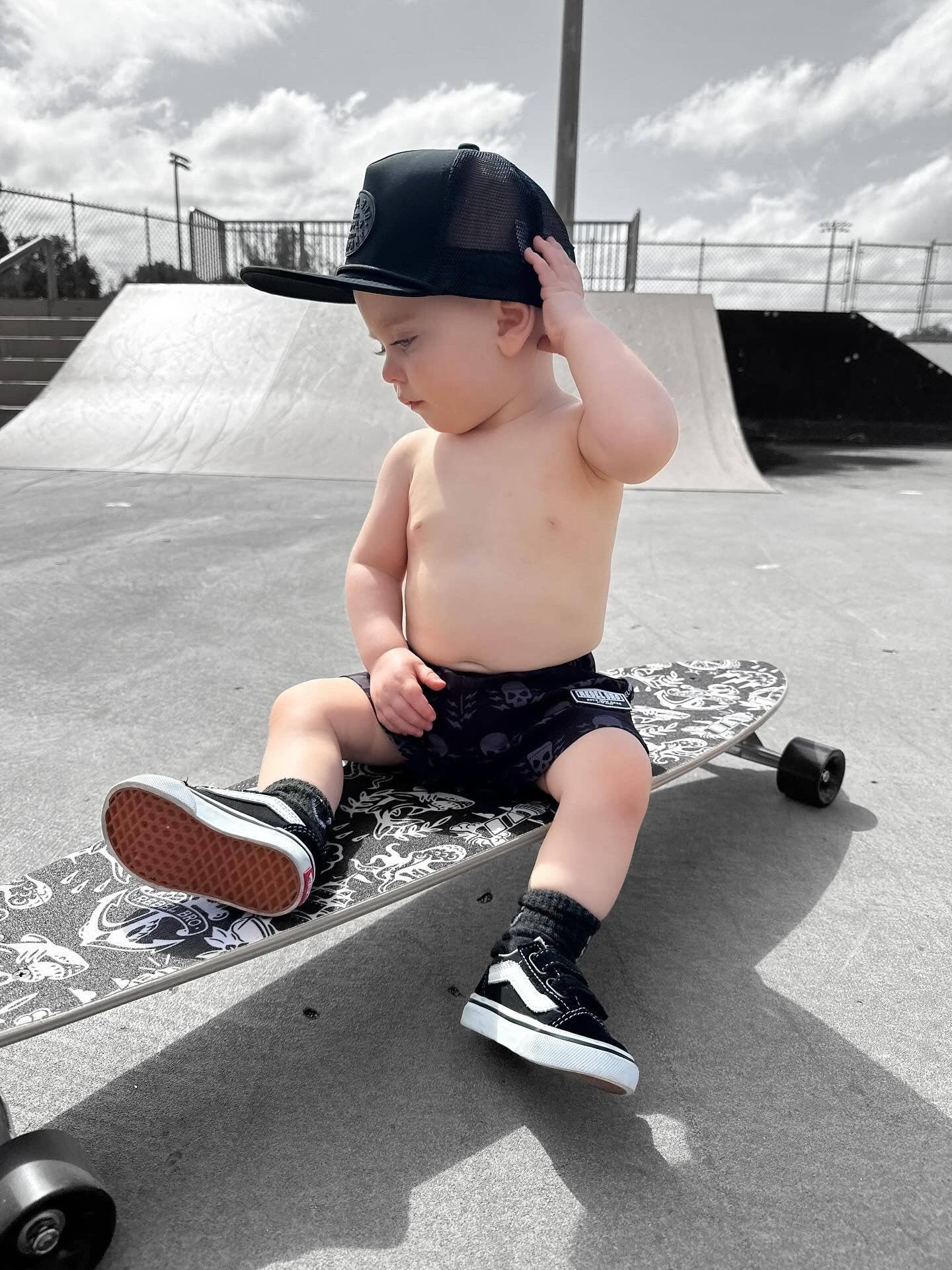 Hybrid Swim Trunks in Thunderstruck: 3-4T