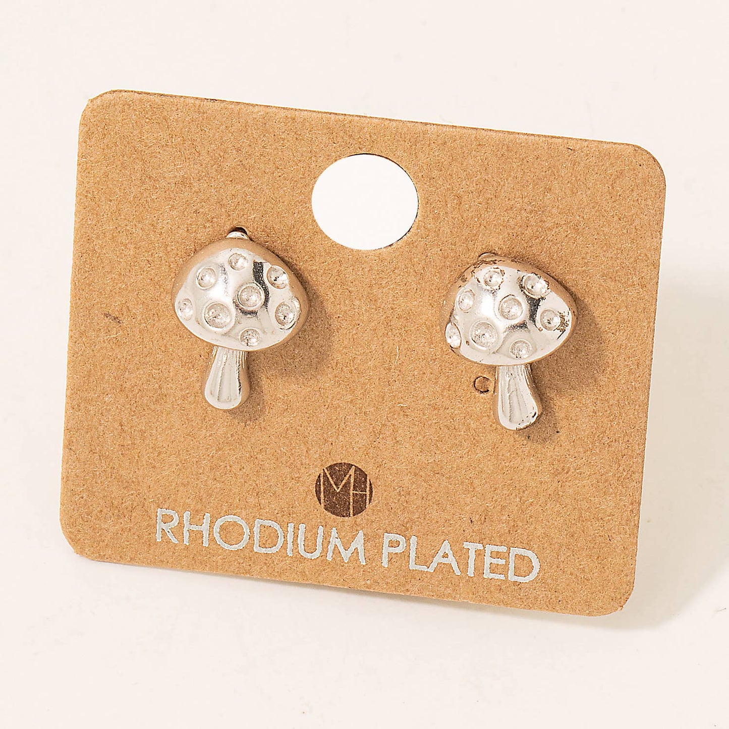 Mini Mushroom Stud Earrings: G